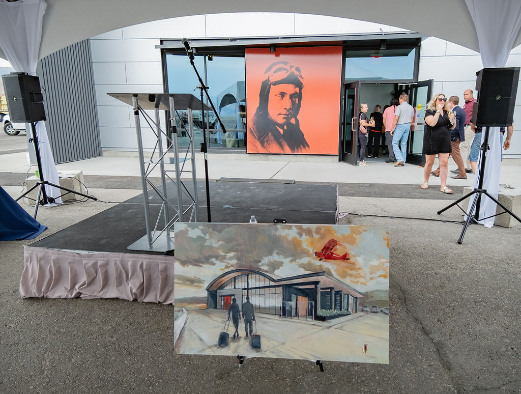 Staging and tent rentals set for a corporate presentation in Eastern Washington